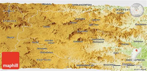 Physical Panoramic Map of VRYHEID