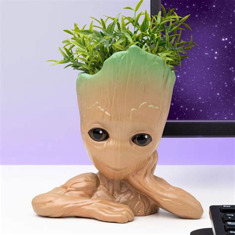 Pot à Plantes Et à Stylos Marvel Groot Au Comptoir Des Sorciers