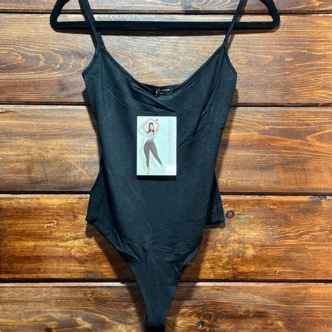 Naked Wardrobe Tops Naked Wardrobe Classic Black Bodysuit Poshmark