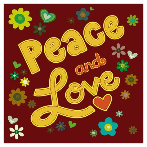 Premium Vector | Peace and love background