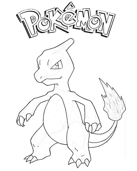 Plantilla De Charmeleon De Pokemon Para Colorear Loca Tel Hot Sex Picture