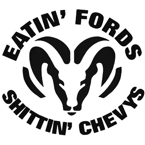 Funny Dodge Cummins Stickers