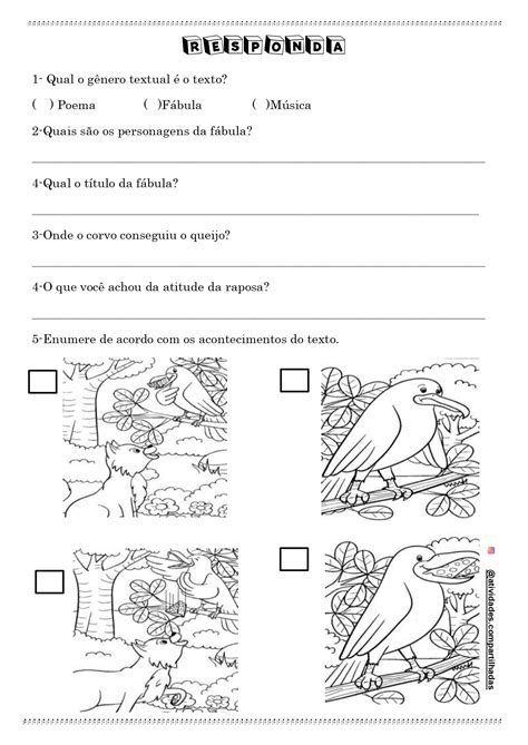 Fabula Com Interpretação 2 Ano - Fabulas Com Interpretação 2 Ano - NAZAEDU