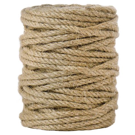 Tenn Well 5mm Jute Rope 100 Feet 4Ply Twisted Heavy Duty And Thick