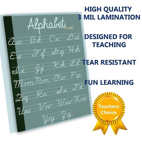 ABC Cursive Chart For Classroom's – Young N' Refined