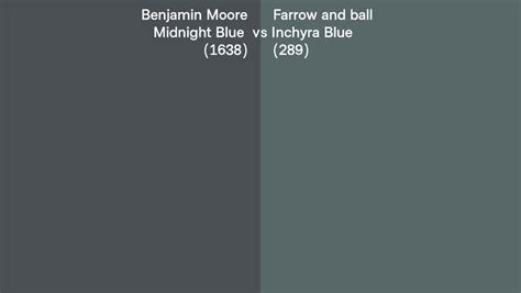 Benjamin Moore Midnight Blue 1638 Vs Farrow And Ball Inchyra Blue