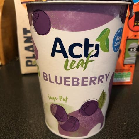 ALDI ActiLeaf Blueberry Soya Yoghurt Review Abillion