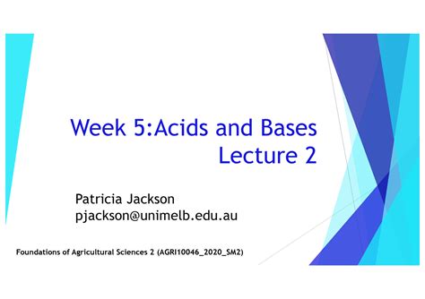 Pj Ag Sci Week Lect Acids And Bases Week Acids And Bases