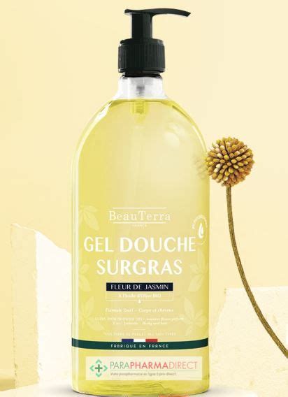 Beauterra Gel Douche Surgras Fleur De Jasmin L Paraphamadirect