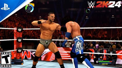 WWE2K24 AJ STYLES VS SHANE MCMAHON RAW FULL MATCH YouTube