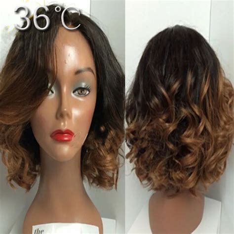 Lace Front Full Lace Blond Ombre Human Hair Bob Wigs Short Ombre Two