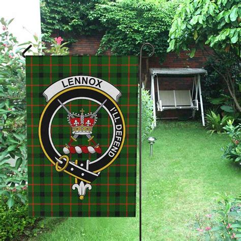 Lennox Lennox Kincaid Clan Crest Tartan Garden Flag