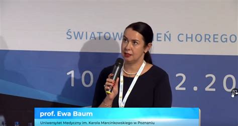 Dr hab Ewa Baum prof UMP na XIV Forum Organizacji Pacjentów