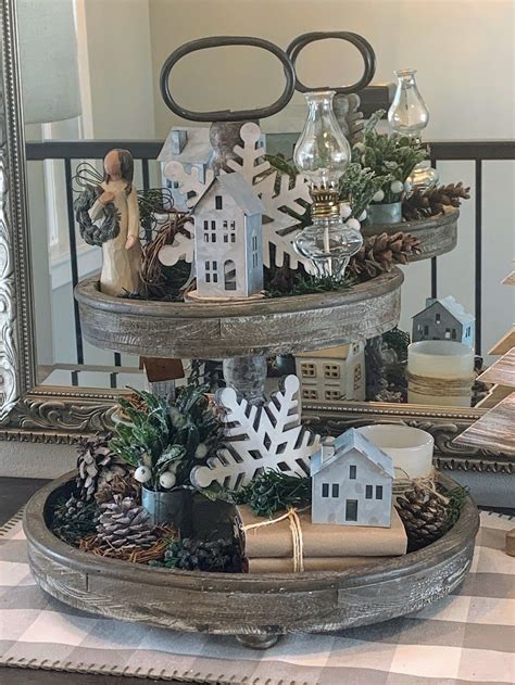 Winter Tiered Tray Entryway Table The House On Silverado Tray