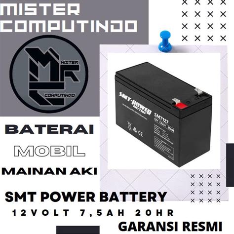 Jual Baterai Mobil Mainan Aki 12 Volt 7 5 Ah Merk SMT POWER Garansi