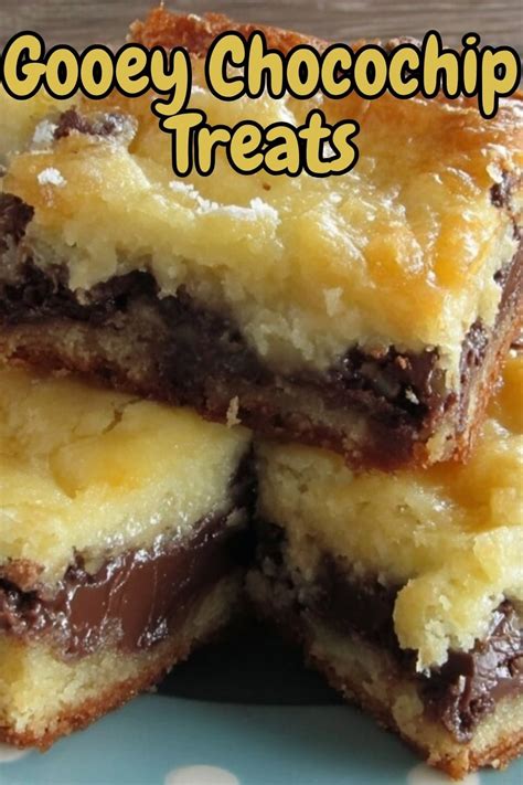 Chocochip Gooey Treats: Irresistible Chocolate Dessert