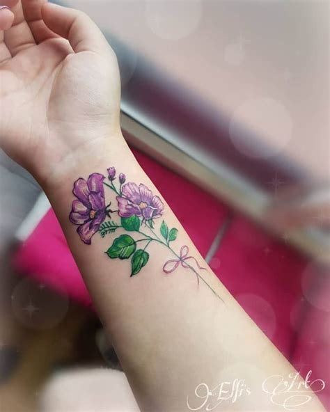 Top 73 Best Purple Flower Tattoo Ideas [2021 Inspiration Guide]