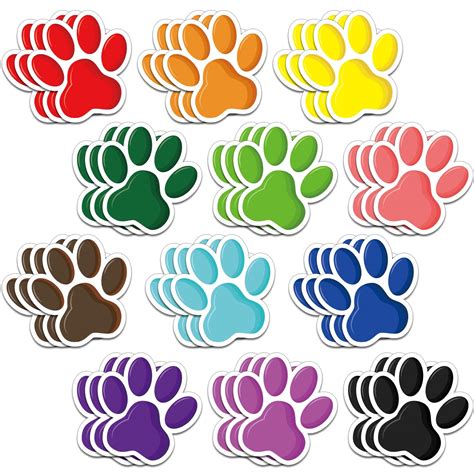 Buy Pcs Paw Prints Cutouts Mini Paw Print Accents Decor Paw Cut Outs