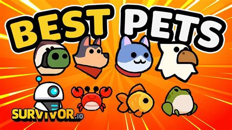 BEST PETS PET SKILLS IN SURVIVOR IO FIRST LOOK YouTube