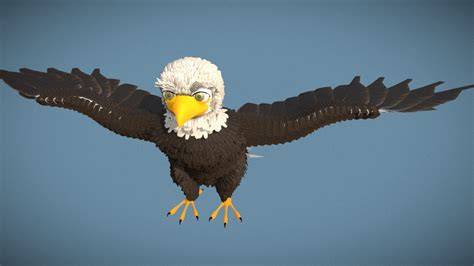 Eagle Character Buy Royalty Free 3d Model By Sean4297 [9e64c05] Sketchfab Store