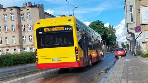 MPK Łódź Volvo 7900 Electric 1214 Linia 87B Kierunek