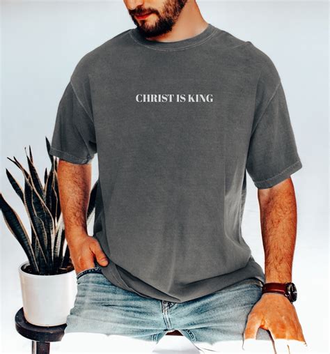 Christ Is King Shirt Armor Of God Jesus Shirt Mens Christian Shirt Jesus Is King Shirt