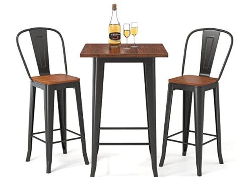 5 Black Metal Bistro Chairs - kutaie furniture