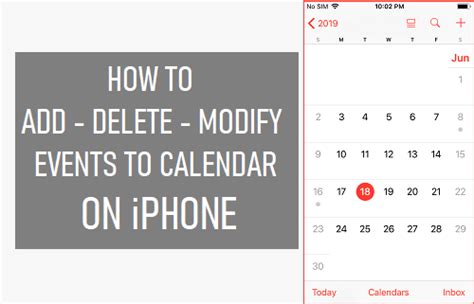 How To Add Delete Modify Events To Calendar On Iphone Techwiser