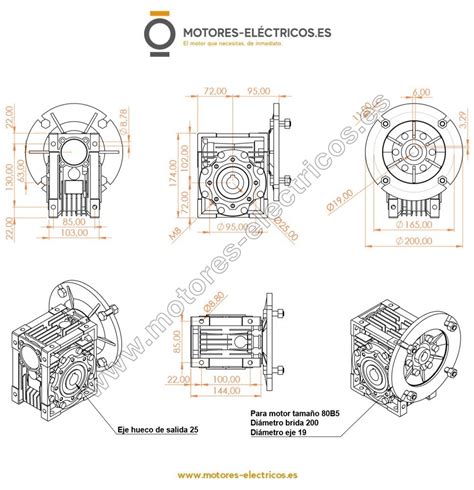 Comprar Motorreductor Trifasico 230400v 075kw 1cv 47 Rpm De Salida