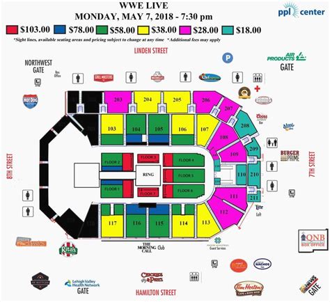 Jiffy Lube Live Seating Chart With Numbers Allstate Arena Illinois