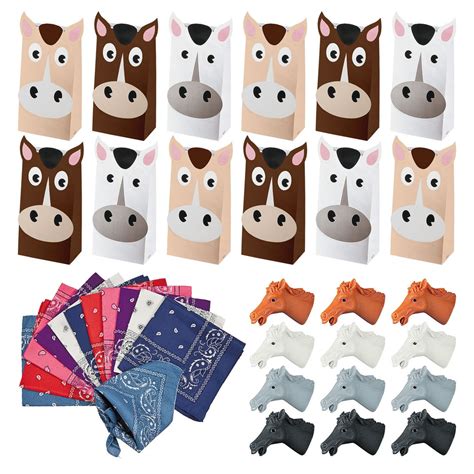 Horse Party Favors Horse Treat Bags, Horse Figures, and Assorted ...