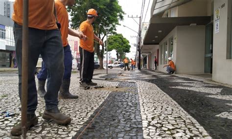 Obra De Revitalização Do Calçadão De Araranguá é Iniciada Portal Agora