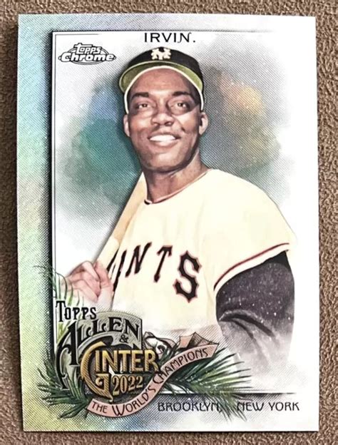 Carte Parall Le G Ante Monte Irvin Topps Allen Ginter Chrome