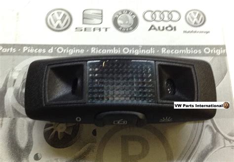 Vw Golf Mk4 Gti R32 Left Reading Light Ultrasonic Alarm Sensor Satin Black New Genuine Oem Nos