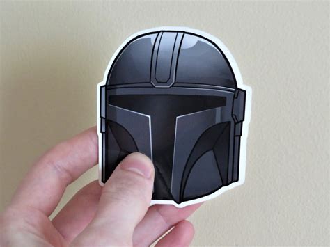 Mandalorian Vinyl Sticker - Etsy