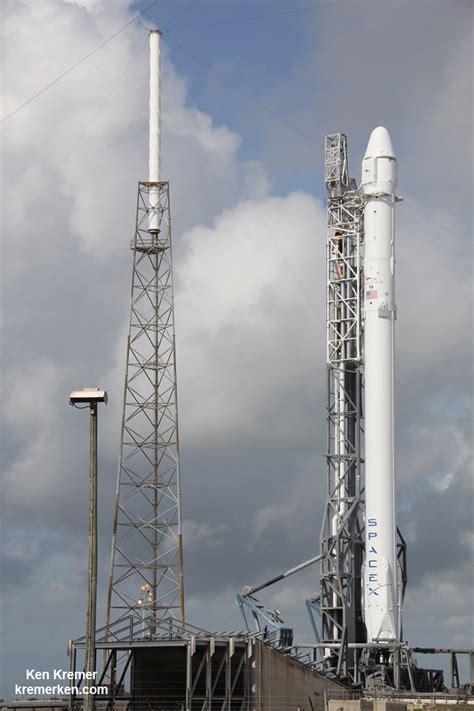 Spacex Falcon 9 And Dragon Set For Blastoff And Bold Landing Effort