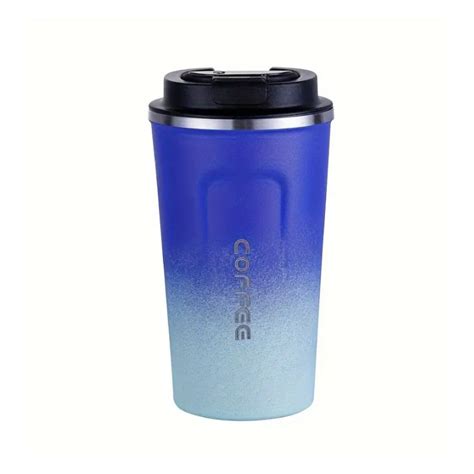 Ripley TERMO VASO ACERO INOXIDABLE CON TAPA ANTIDERRAME CAFÉ TÉ