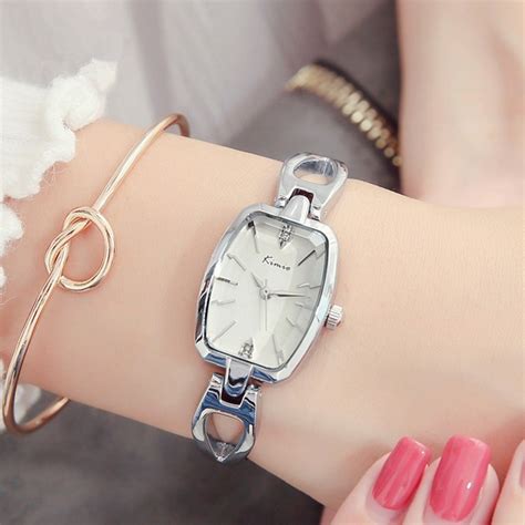 Kimio Retro Tonneau Ladies Watch Women Rectangle Hollow Women Watches