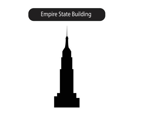 Empire State Building Silhouette Vector Art, Icons, and Graphics for ...