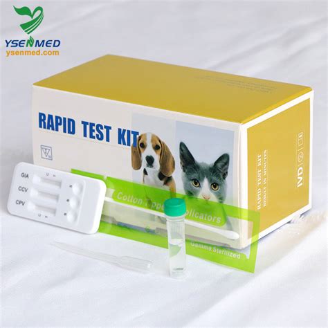 Ysenmed Cpv Agccv Aggiardia Ag Canine Parvo Antigen Combo Rapid Test