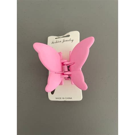 Designer New Light Pink Butterfly Hair Clip Soft Matte Color Hair Acc Grailed