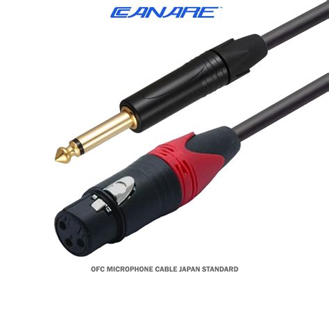 Jual Canare Kabel Audio Mic Jack Akai Mono To Xlr Female Gold Plate