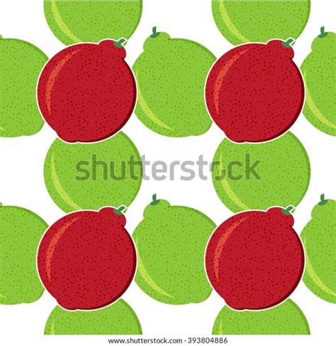 Seamless Pattern Fruit Fruit Background Citrus Stock Vector Royalty