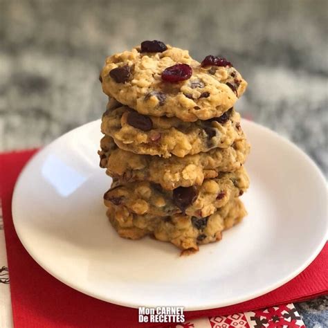 Biscuits L Avoine Et Aux Canneberges Mon Carnet De Recettes