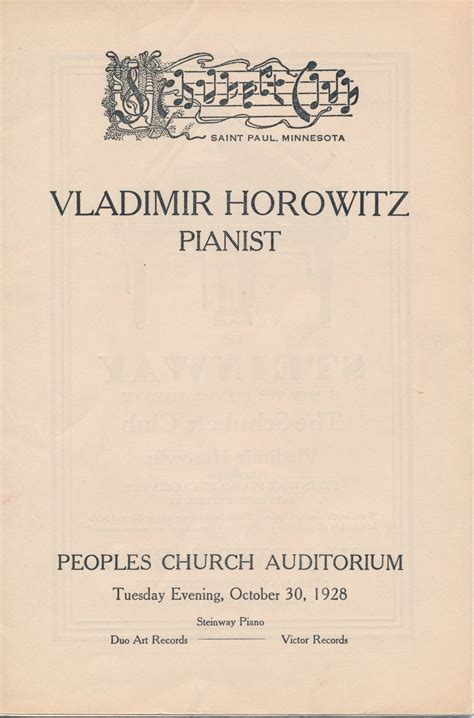 Vladimir Horowitz - Schubert Club