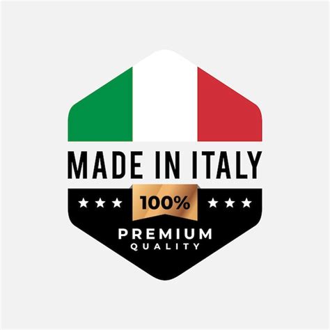 Premium Vector Made In Italy Label Vector Shield Icon