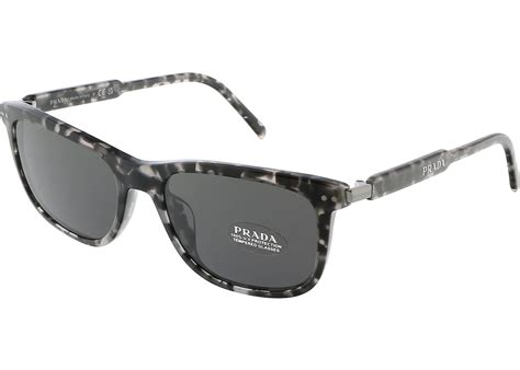 Prada Rectangular Sunglasses Havana Grey Dark Grey 0pr 18ys 19a09c In Acetate With Gold Tone Us