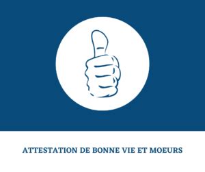 Attestation De Bonne Vie Et Moeurs Congolegal