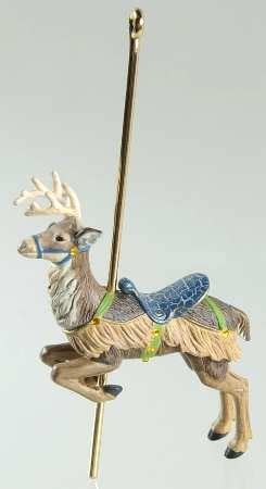 Prancing Reindeer, Carousel Ride #3, 2006 Hallmark Keepsake Ornament ...