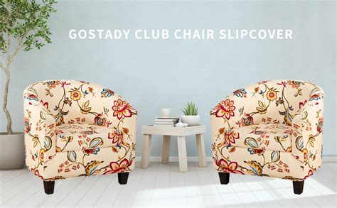 Amazon Gostady Club Chair Slipcover Piece Printed Tub Chair